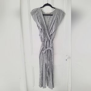 Black and white striped Altar'd State jumpsuit size S